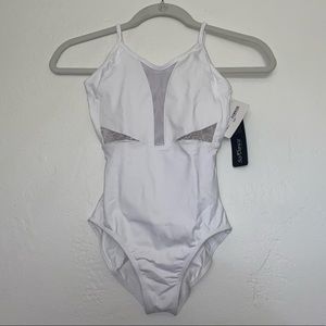 So Danca “Flash” Lace Cutout Camisole Leotard